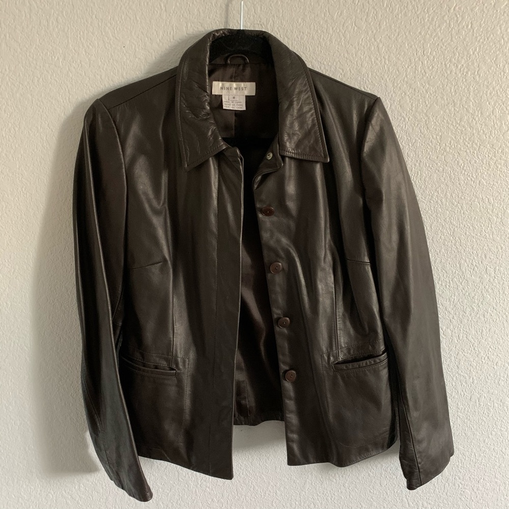 Nine West Leather Jacket
